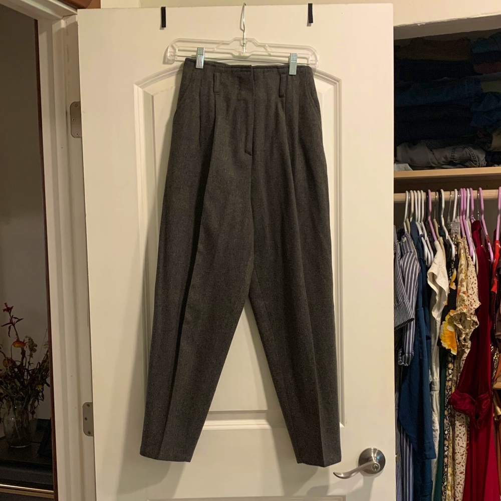 “Lilac” high waisted wool pants